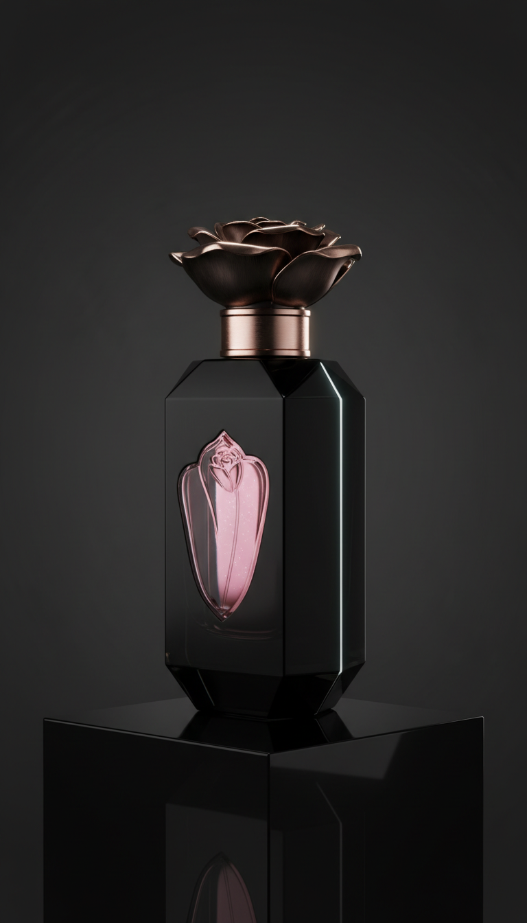 Black Edition Perfume With Metallic Detail